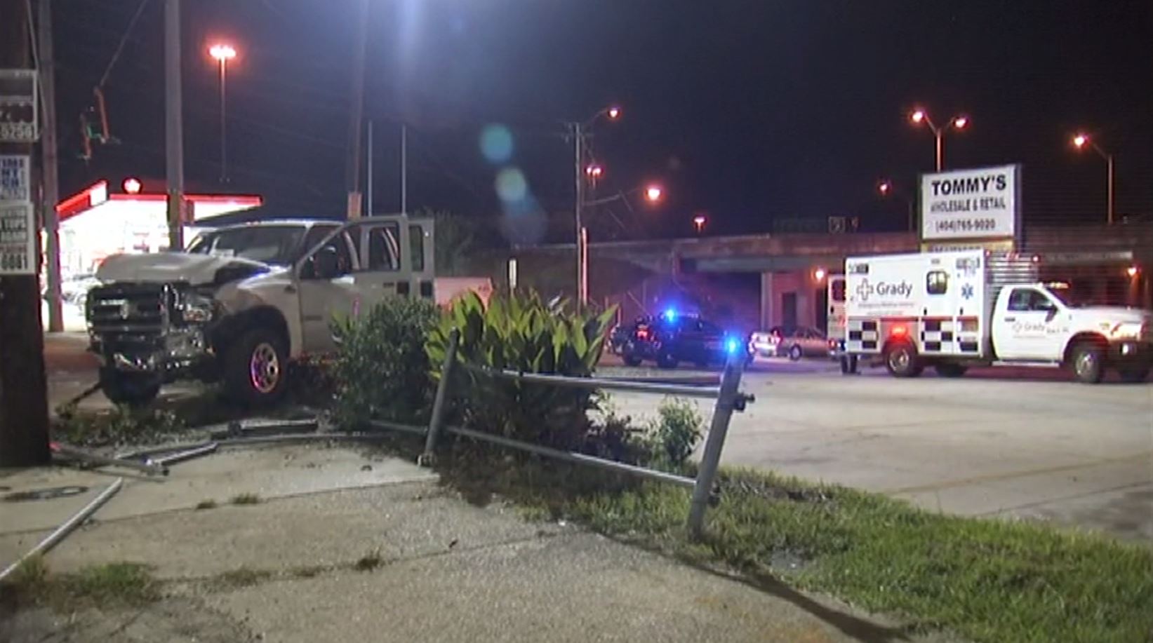 Woman arrested after headon crash, car fire in Atlanta